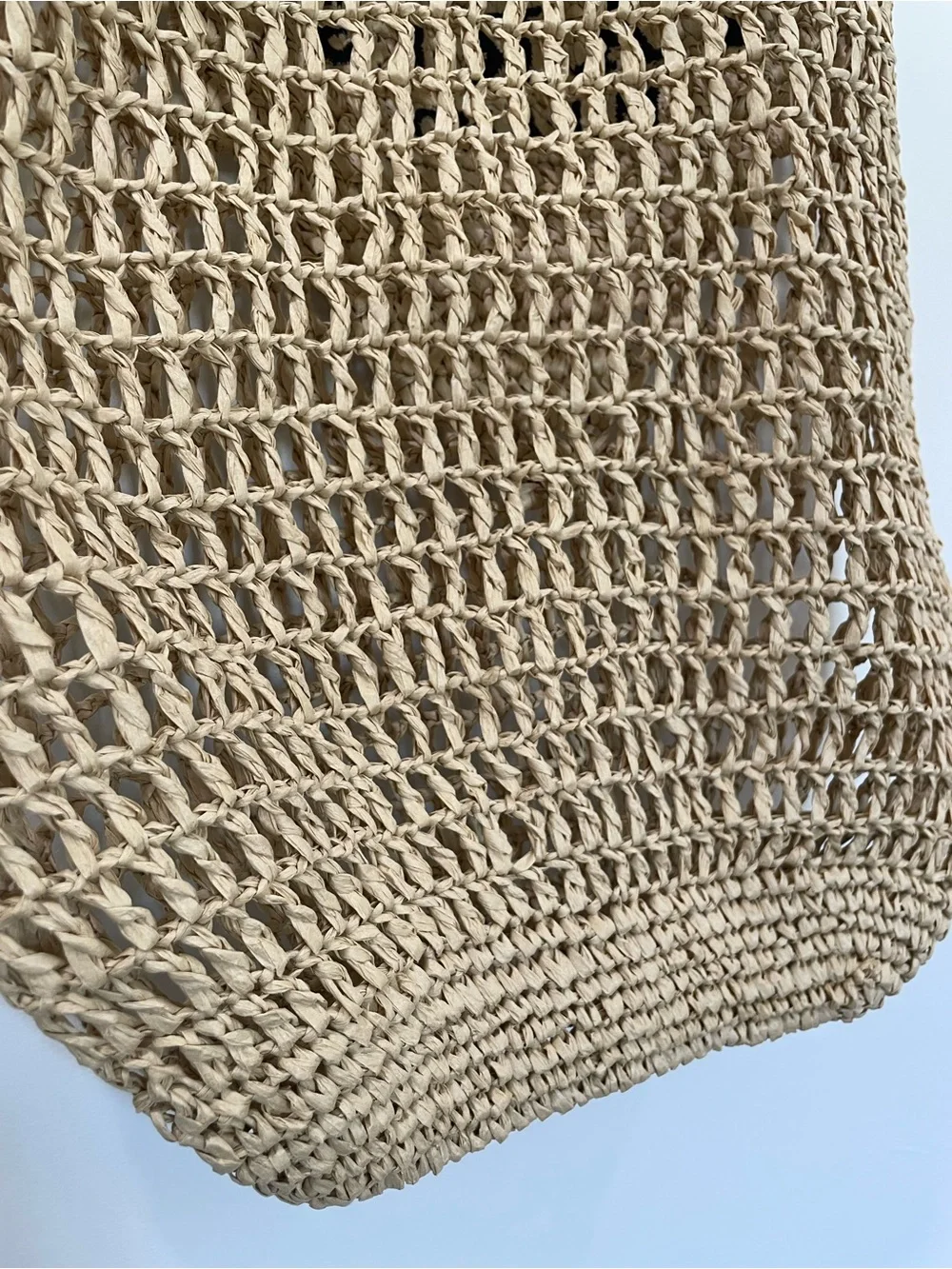 Paris Milano Logo Raffia Straw Tote Bag Beach Travel Perfect Summer Wear NWOT